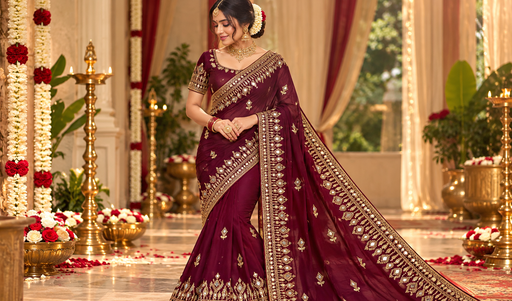 Mermaid and Lehenga Saree Drape