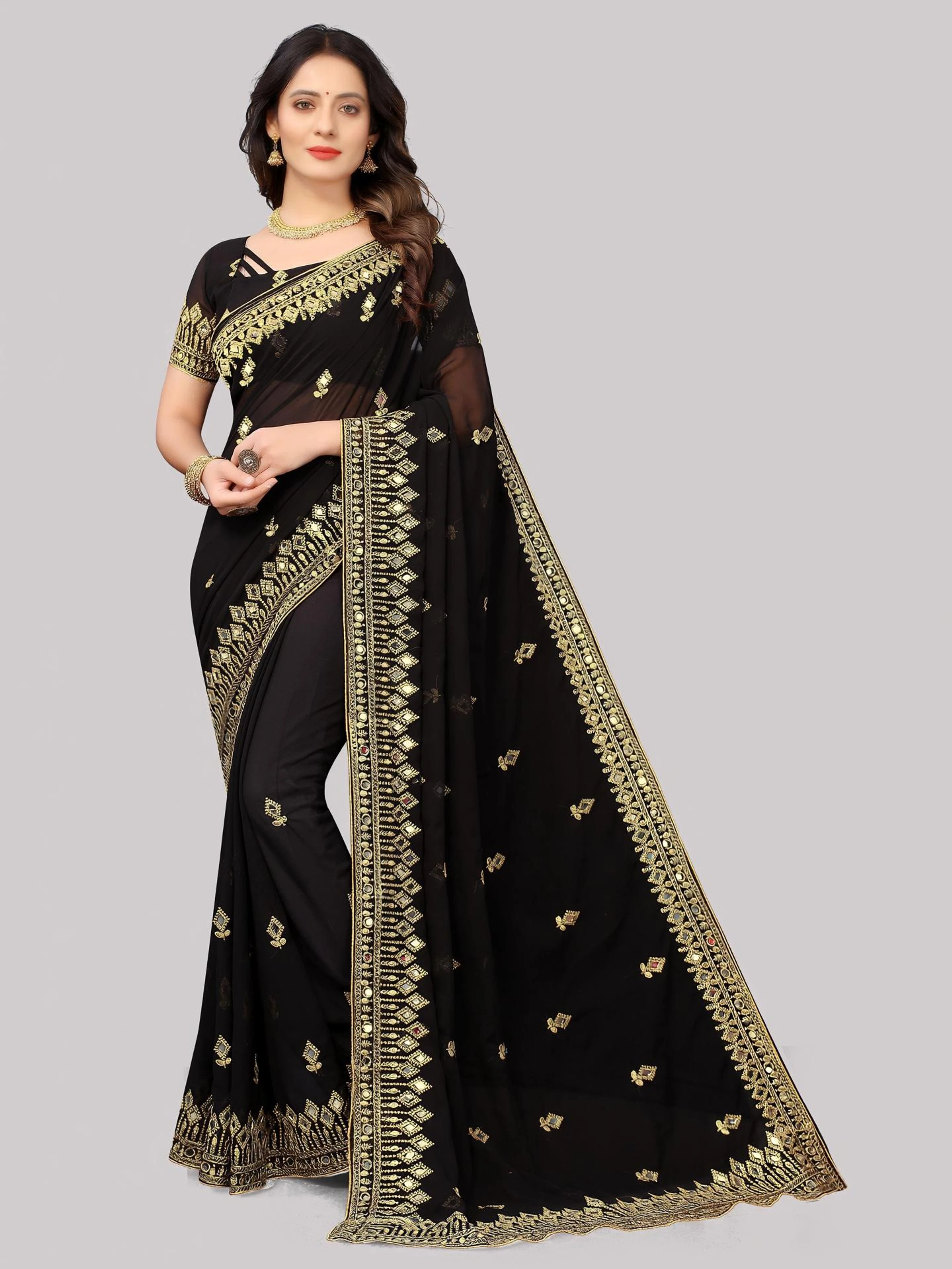 Retro Mumtaz Saree Draping